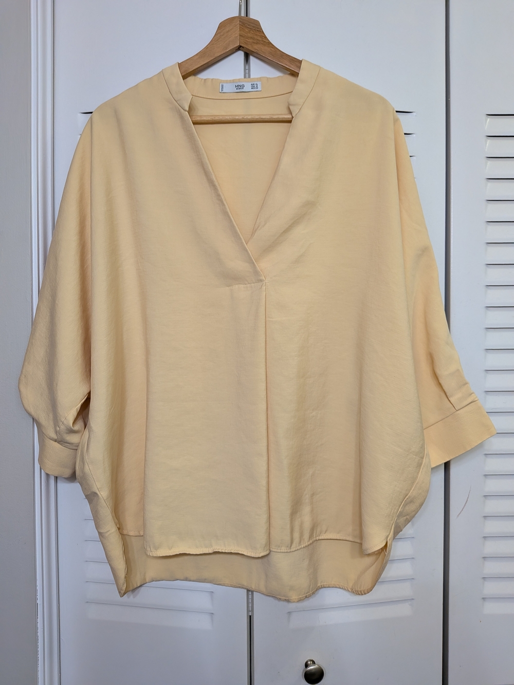 MNG Light Yellow Dolman Blouse